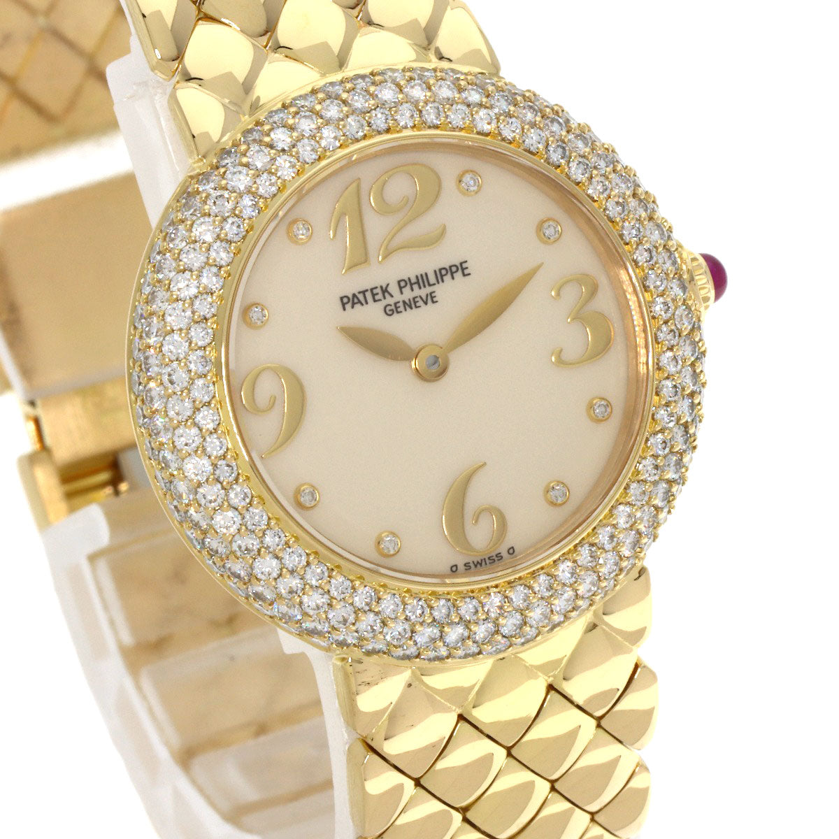 PATEK PHILIPPE Calatrava Bezel Diamond Watches 4823/001 K18 Yellow Gold/18K Yellow Gold Ladies