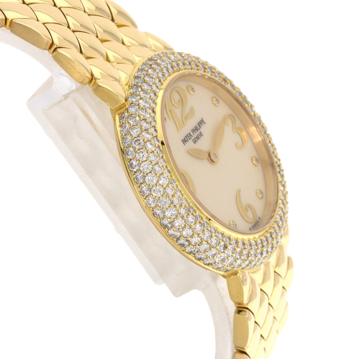 PATEK PHILIPPE Calatrava Bezel Diamond Watches 4823/001 K18 Yellow Gold/18K Yellow Gold Ladies