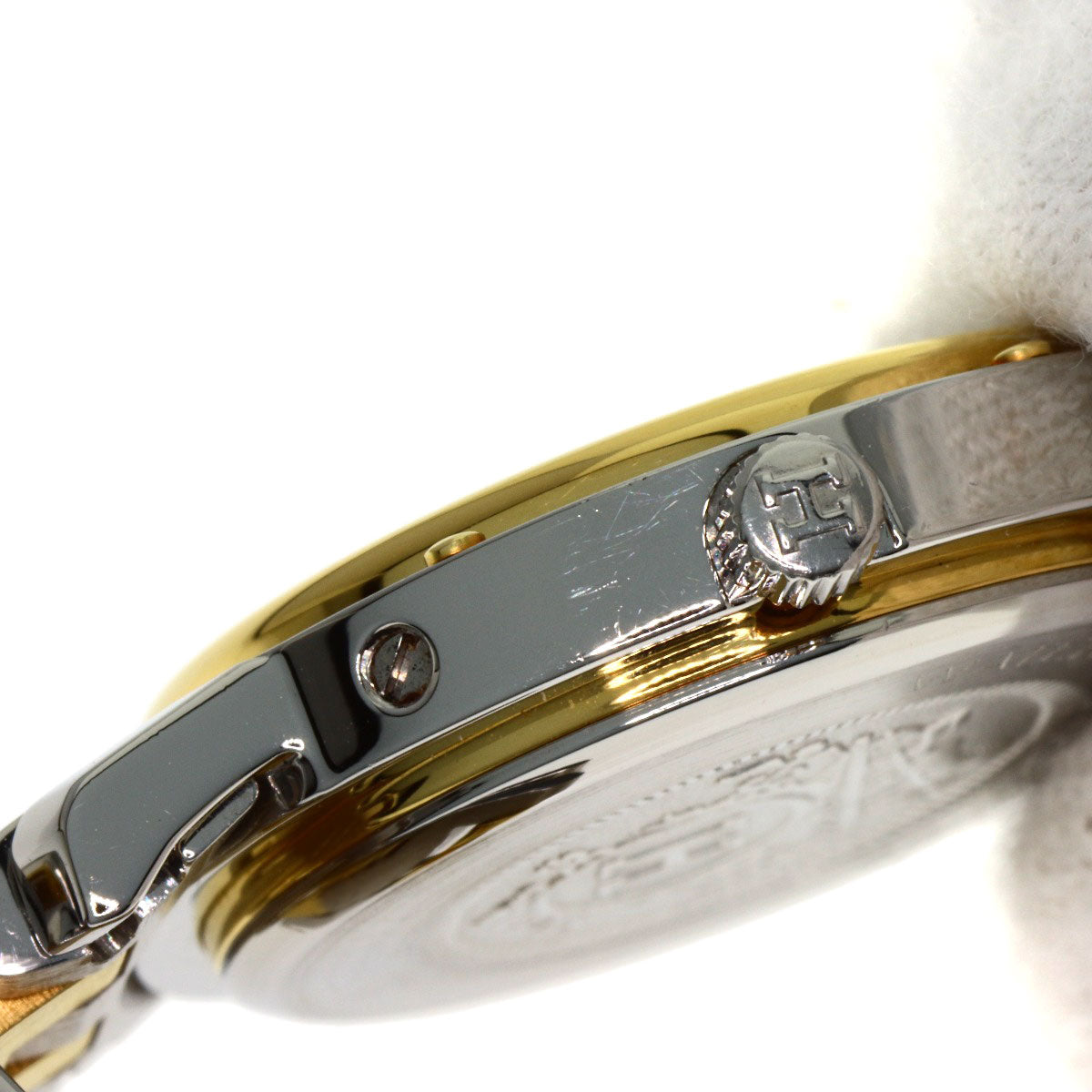HERMES Clipper Watches Stainless Steel/SSxGP Ladies