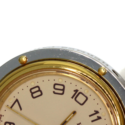HERMES Clipper Watches Stainless Steel/SSxGP Ladies