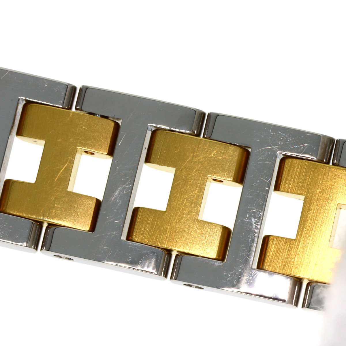 HERMES Clipper Watches Stainless Steel/SSxGP Ladies