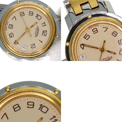 HERMES Clipper Watches Stainless Steel/SSxGP Ladies
