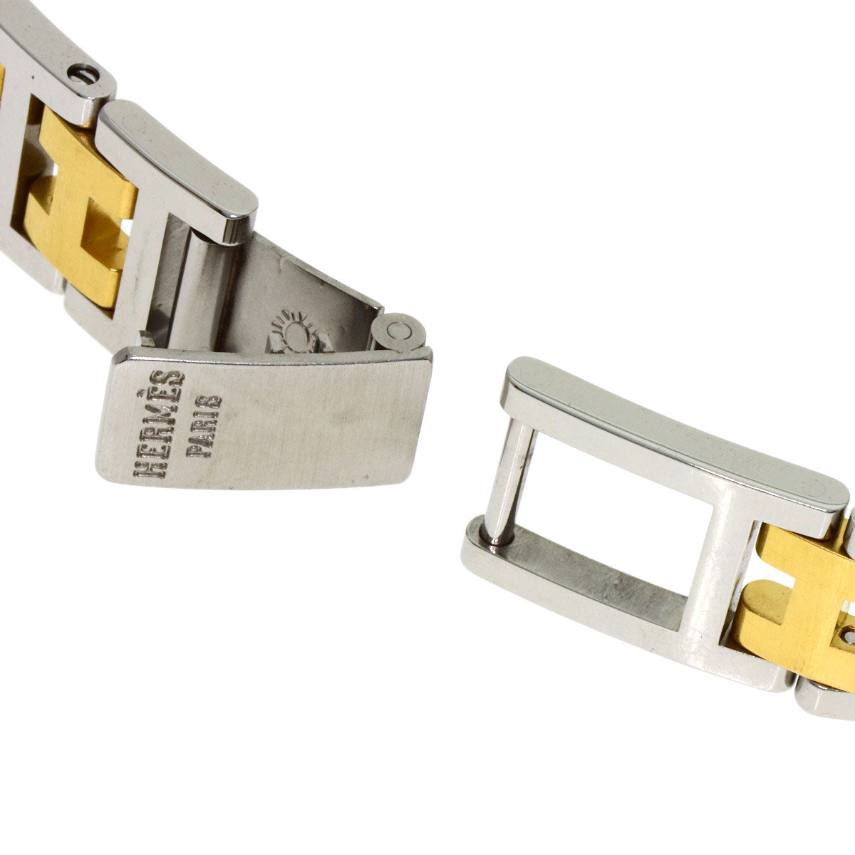HERMES Clipper Watches Stainless Steel/SSxGP Ladies