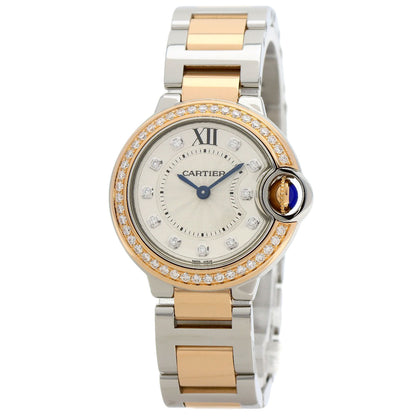 CARTIER Baron Blue 1.1 " Watches W3BB0009 Stainless Steel/SSxK18PG Ladies