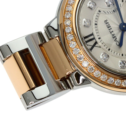 CARTIER Baron Blue 1.1 " Watches W3BB0009 Stainless Steel/SSxK18PG Ladies