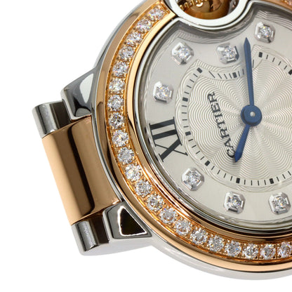 CARTIER Baron Blue 1.1 " Watches W3BB0009 Stainless Steel/SSxK18PG Ladies