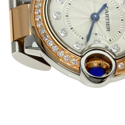 CARTIER Baron Blue 1.1 " Watches W3BB0009 Stainless Steel/SSxK18PG Ladies