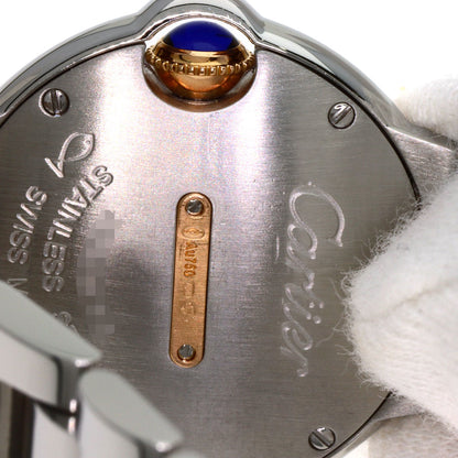 CARTIER Baron Blue 1.1 " Watches W3BB0009 Stainless Steel/SSxK18PG Ladies