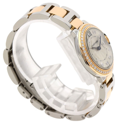 CARTIER Baron Blue 1.1 " Watches W3BB0009 Stainless Steel/SSxK18PG Ladies