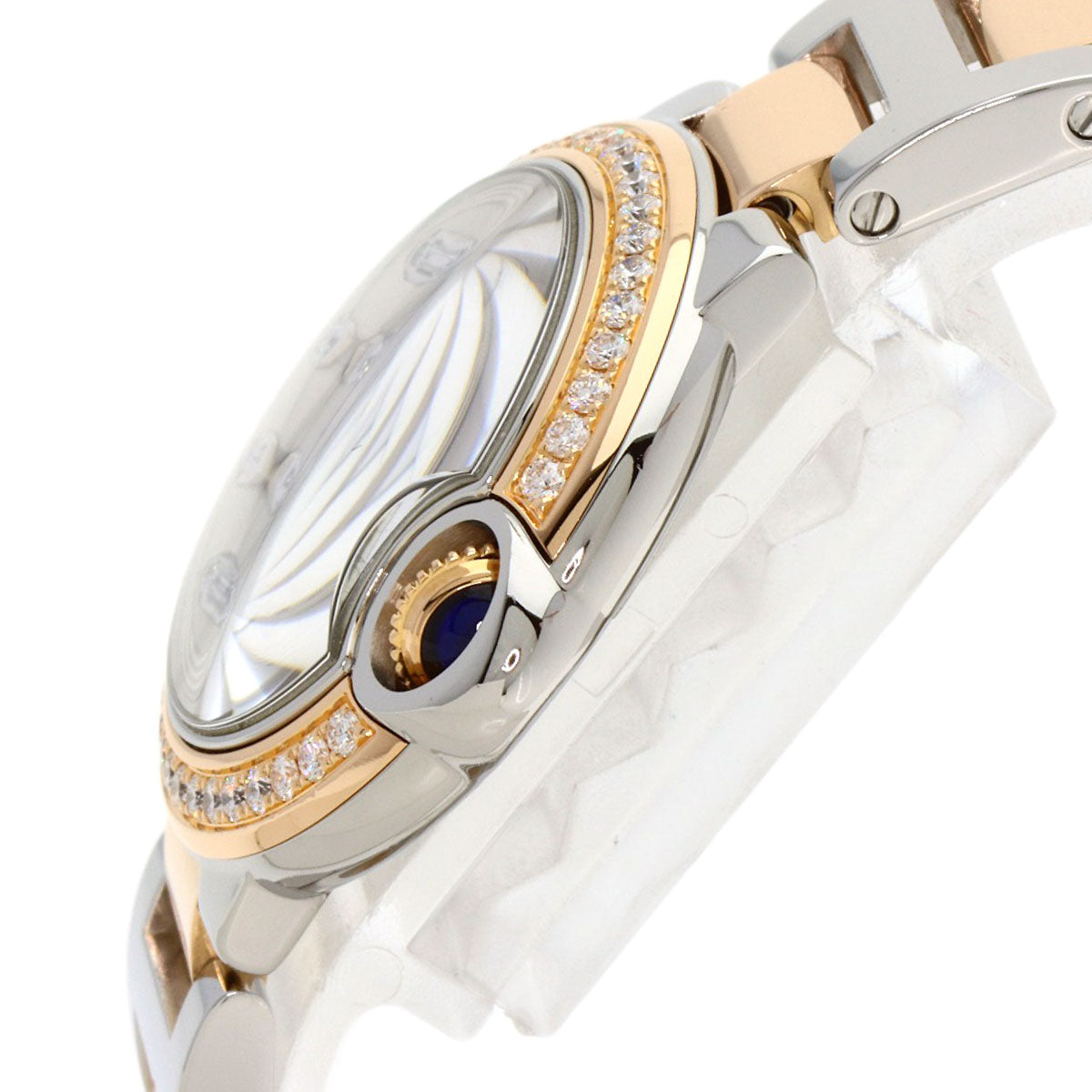 CARTIER Baron Blue 1.1 " Watches W3BB0009 Stainless Steel/SSxK18PG Ladies