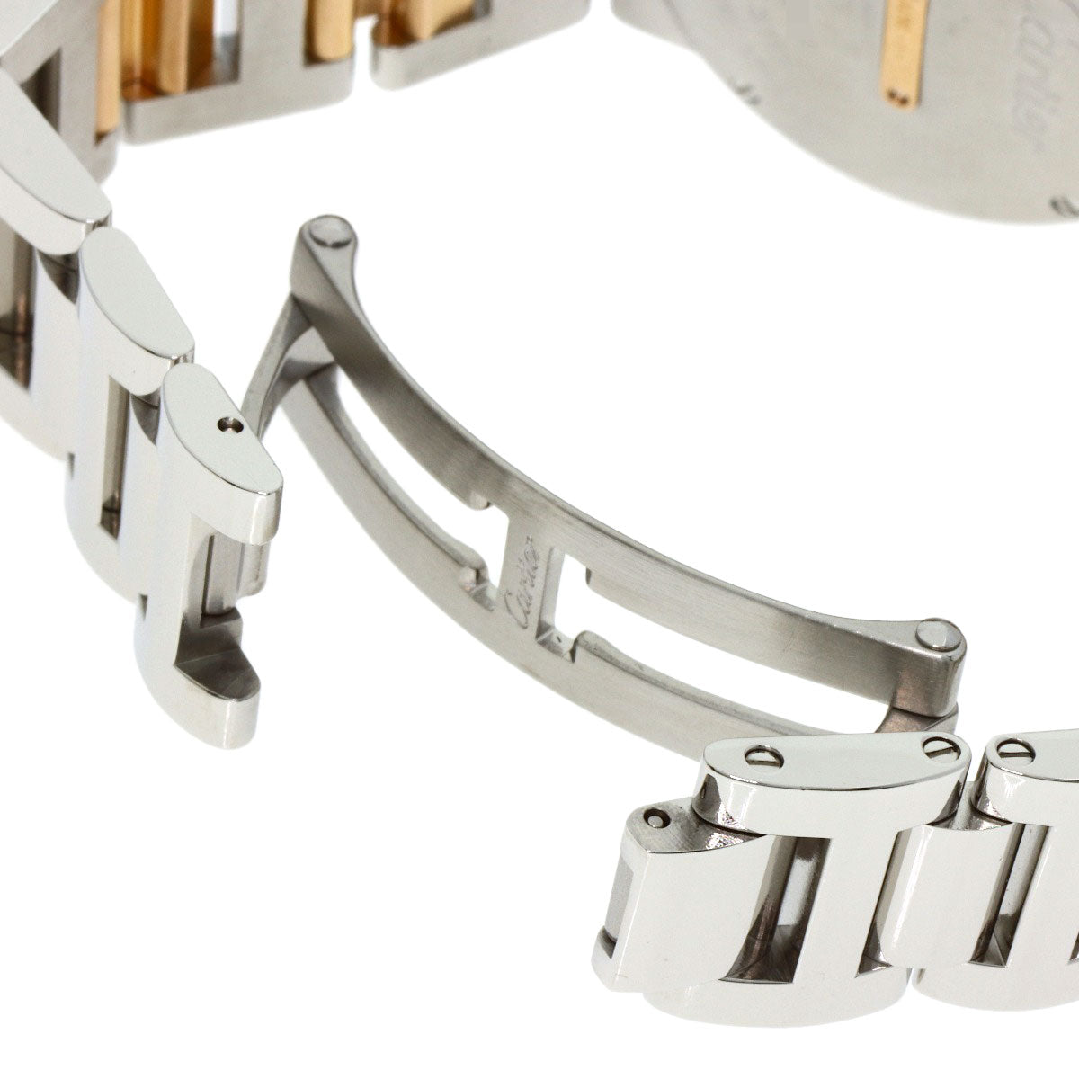 CARTIER Baron Blue 1.1 " Watches W3BB0009 Stainless Steel/SSxK18PG Ladies