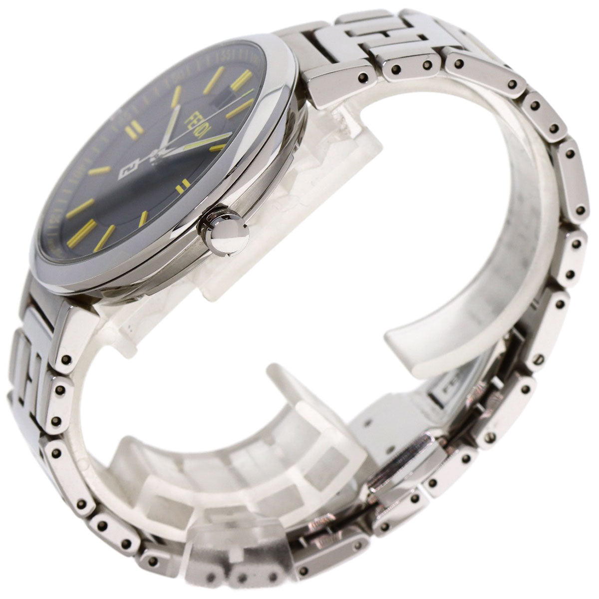 FENDI Forever Date Watches Stainless Steel/Stainless Steel mens