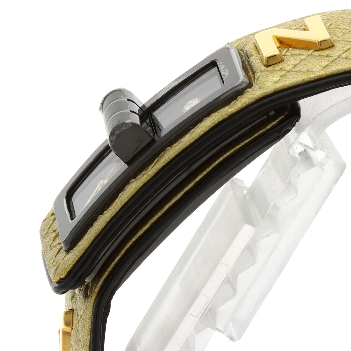 CHANEL Code Coco Cyber Gold 1P Diamond Watches H7945 Stainless Steel/Leather Ladies