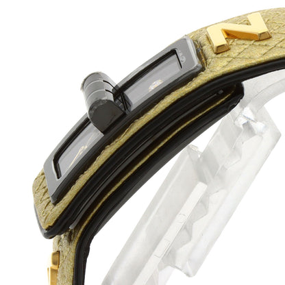 CHANEL Code Coco Cyber Gold 1P Diamond Watches H7945 Stainless Steel/Leather Ladies