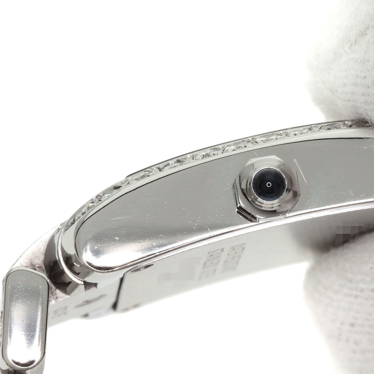 CARTIER Tank Française SM After Diamond Watches W51008Q3 Stainless Steel/Stainless Steel Ladies