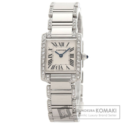 CARTIER Tank Française SM After Diamond Watches W51008Q3 Stainless Steel/Stainless Steel Ladies