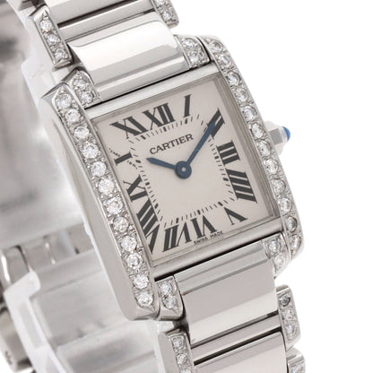 CARTIER Tank Française SM After Diamond Watches W51008Q3 Stainless Steel/Stainless Steel Ladies