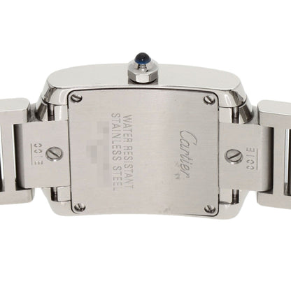 CARTIER Tank Française SM After Diamond Watches W51008Q3 Stainless Steel/Stainless Steel Ladies