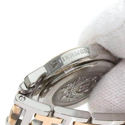 HERMES Clipper Nacre Watches CL4.221 Stainless Steel/SSxGP Ladies