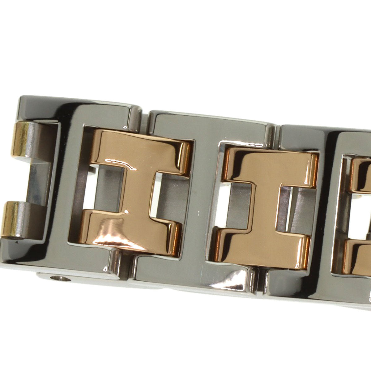 HERMES Clipper Nacre Watches CL4.221 Stainless Steel/SSxGP Ladies