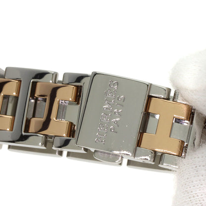 HERMES Clipper Nacre Watches CL4.221 Stainless Steel/SSxGP Ladies