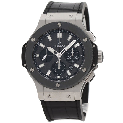 HUBLOT Big Bang Evolution Steel Ceramic Watches 301.SM.1770.RX Stainless Steel/Rubber x leather mens