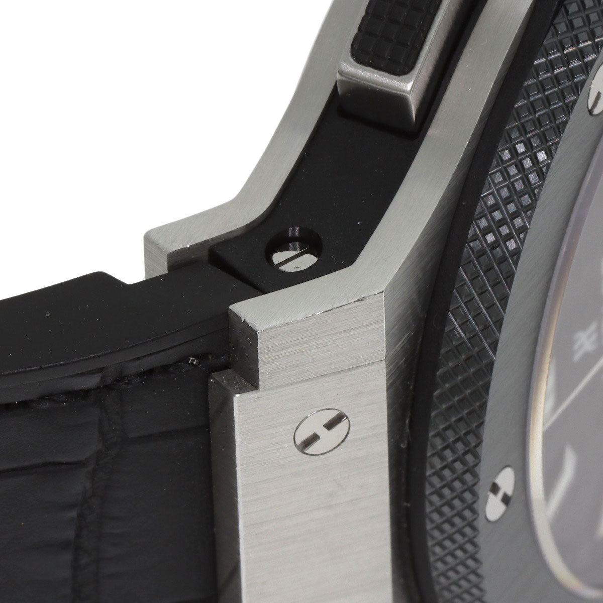 HUBLOT Big Bang Evolution Steel Ceramic Watches 301.SM.1770.RX Stainless Steel/Rubber x leather mens