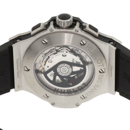 HUBLOT Big Bang Evolution Steel Ceramic Watches 301.SM.1770.RX Stainless Steel/Rubber x leather mens