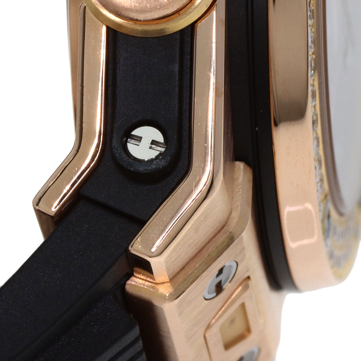 HUBLOT Big Bang Unico King Gold Diamond Watches 411.OX.1180.RX K18 Pink Gold/Rubber mens