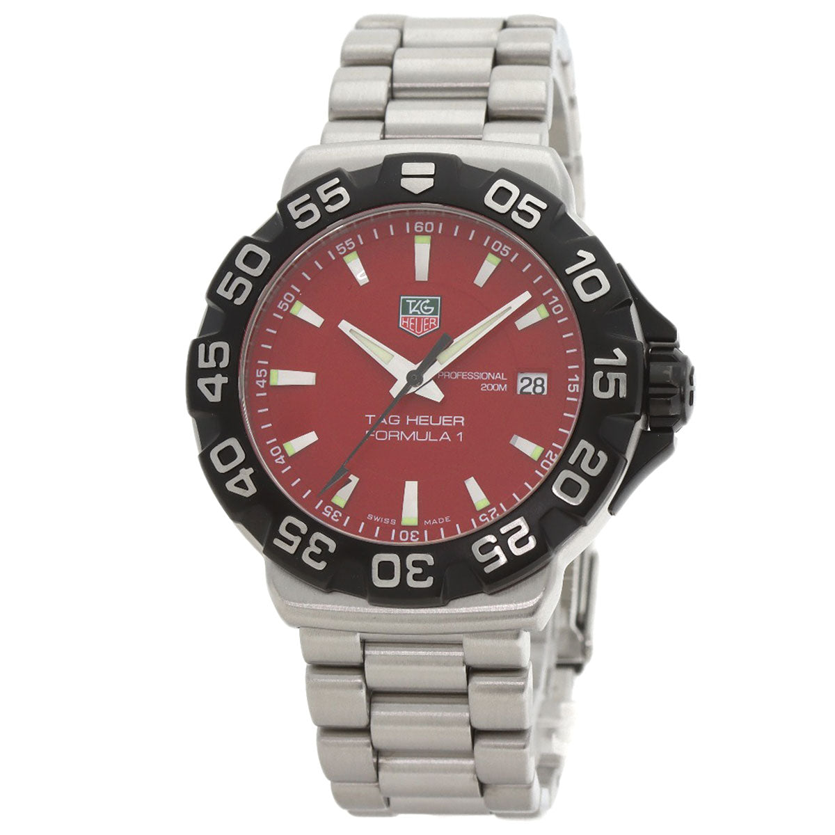 TAG HEUER FORMULA1 Date Watches WAH1112 Stainless Steel/Stainless Steel mens