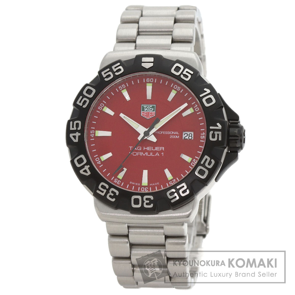 TAG HEUER FORMULA1 Date Watches WAH1112 Stainless Steel/Stainless Steel mens