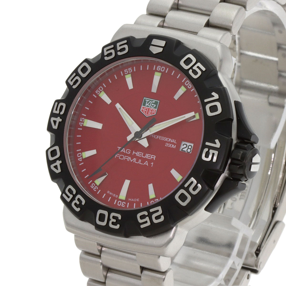 TAG HEUER FORMULA1 Date Watches WAH1112 Stainless Steel/Stainless Steel mens