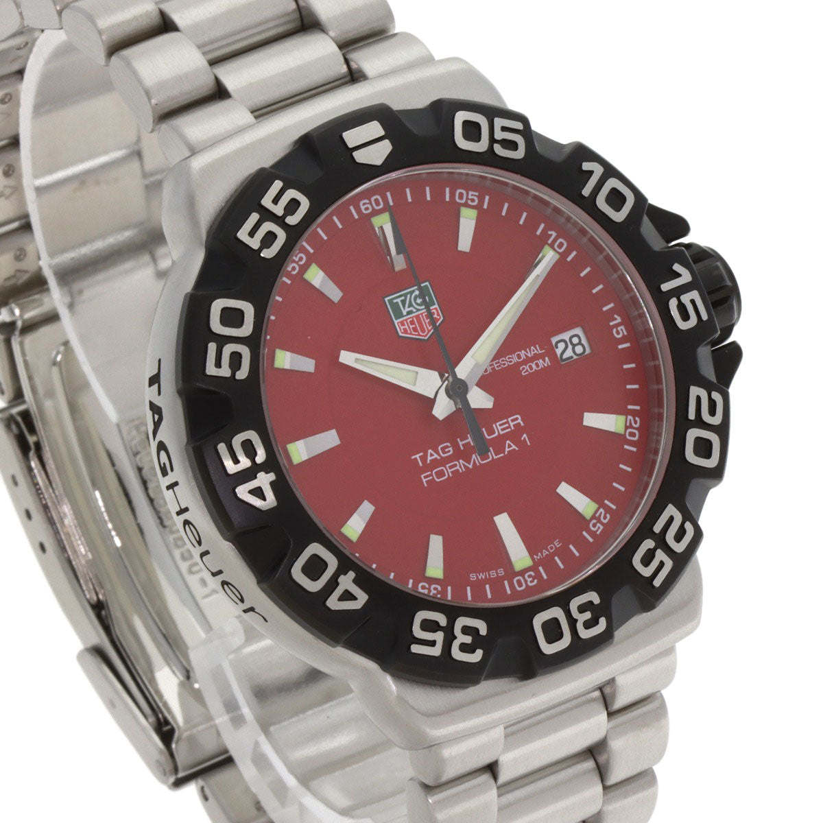 TAG HEUER FORMULA1 Date Watches WAH1112 Stainless Steel/Stainless Steel mens
