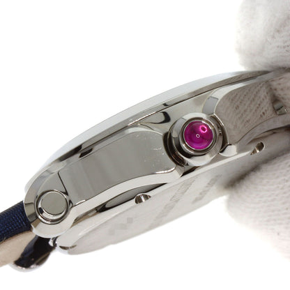 Chopard Happy Sports 3P Diamond Watches 27/8509 Stainless Steel/Satin x Leather Ladies