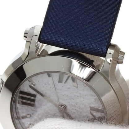 Chopard Happy Sports 3P Diamond Watches 27/8509 Stainless Steel/Satin x Leather Ladies