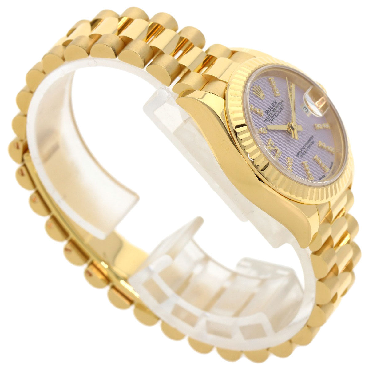 ROLEX Datejust Lilac Tapestry Diamond Index Watches 279178G K18 Yellow Gold/18K Yellow Gold Ladies