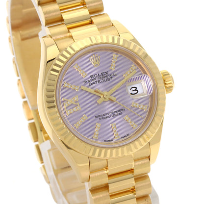 ROLEX Datejust Lilac Tapestry Diamond Index Watches 279178G K18 Yellow Gold/18K Yellow Gold Ladies