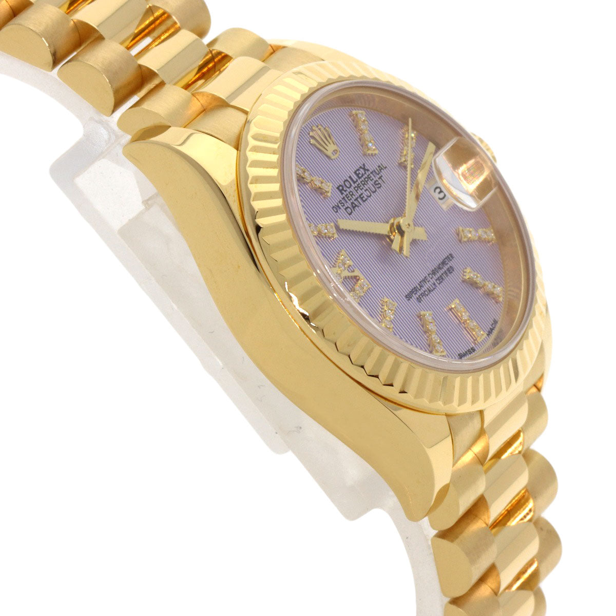 ROLEX Datejust Lilac Tapestry Diamond Index Watches 279178G K18 Yellow Gold/18K Yellow Gold Ladies