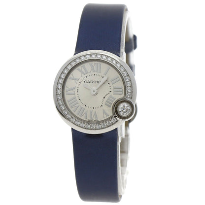 CARTIER Ballon Blanc 1" Watches W4BL0002 Stainless Steel/Leather Ladies