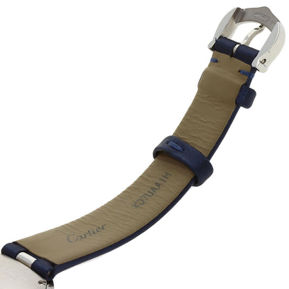 CARTIER Ballon Blanc 1" Watches W4BL0002 Stainless Steel/Leather Ladies