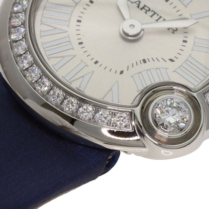 CARTIER Ballon Blanc 1" Watches W4BL0002 Stainless Steel/Leather Ladies