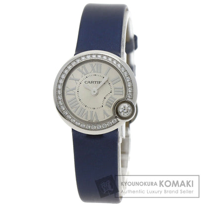 CARTIER Ballon Blanc 1" Watches W4BL0002 Stainless Steel/Leather Ladies