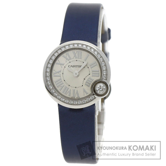CARTIER Ballon Blanc 1" Watches W4BL0002 Stainless Steel/Leather Ladies