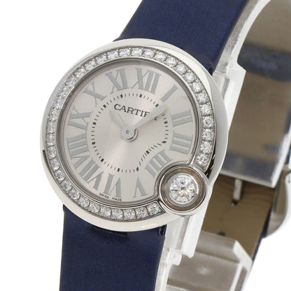 CARTIER Ballon Blanc 1" Watches W4BL0002 Stainless Steel/Leather Ladies