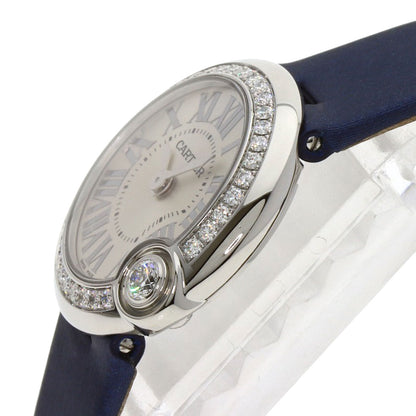 CARTIER Ballon Blanc 1" Watches W4BL0002 Stainless Steel/Leather Ladies