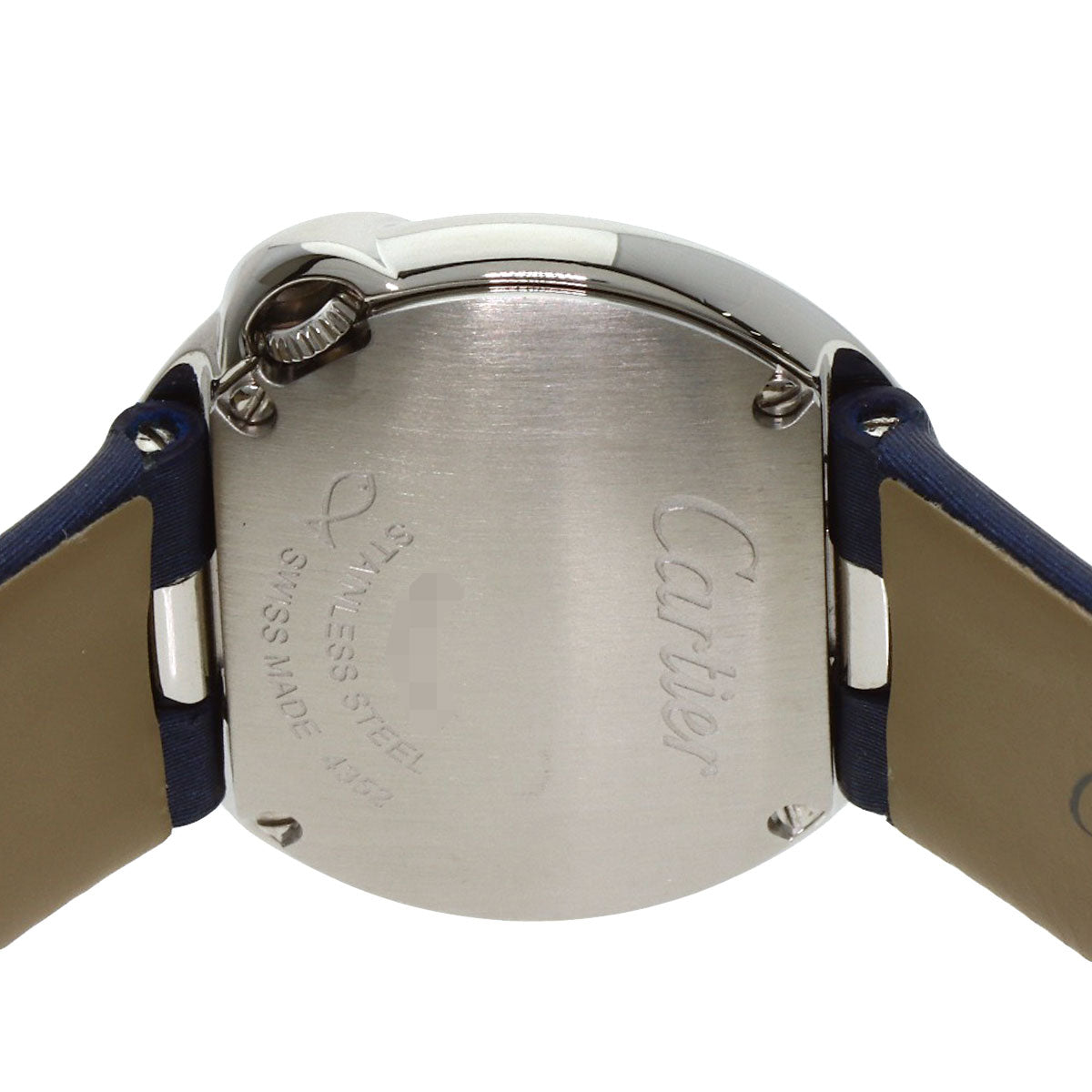 CARTIER Ballon Blanc 1" Watches W4BL0002 Stainless Steel/Leather Ladies