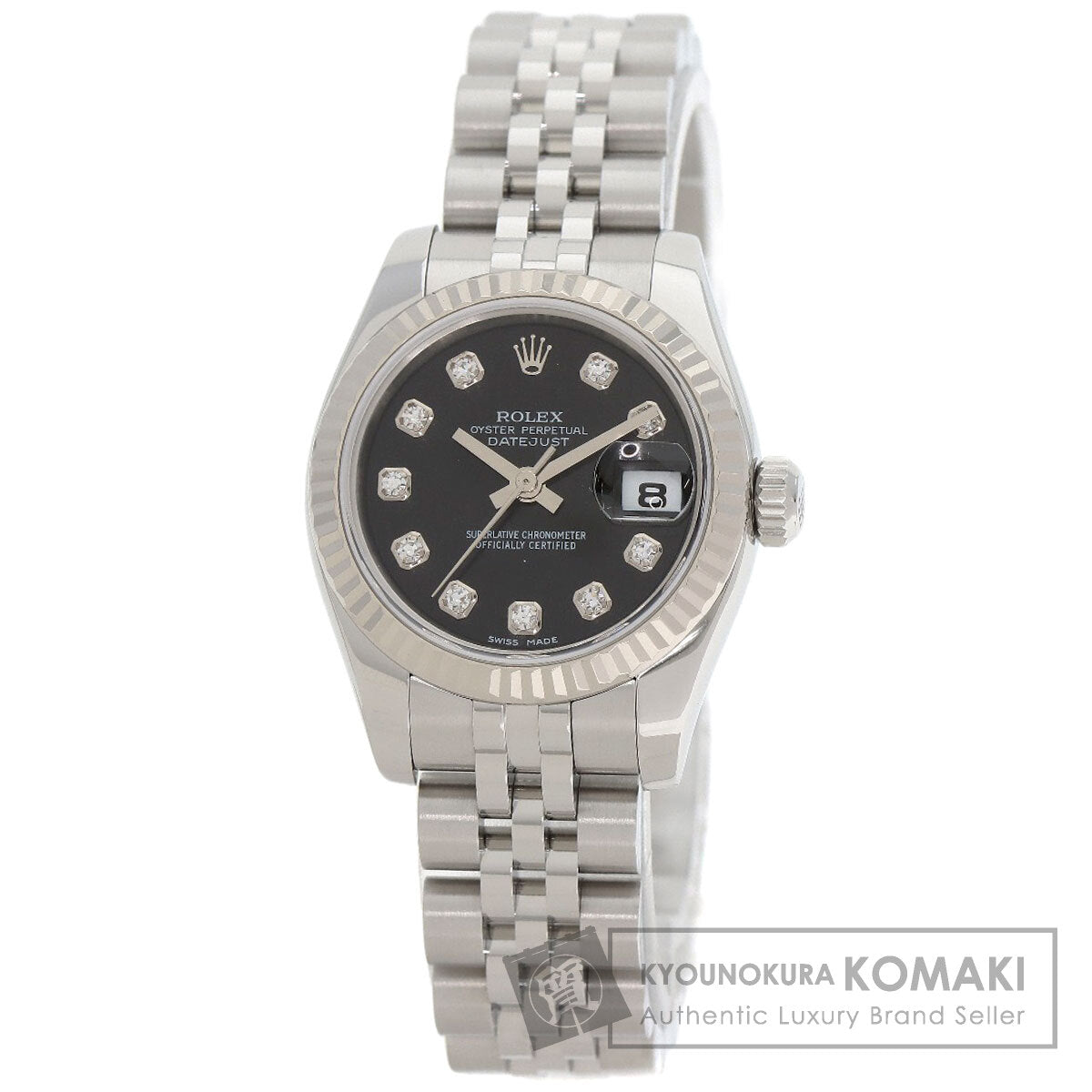 ROLEX DATEJUST 10P Diamond Watches 179174G Stainless Steel/Stainless Steel Ladies