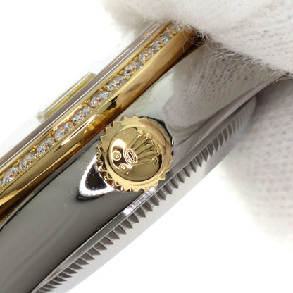 ROLEX Datejust 10P Bezel Diamond Gold Crystal Watches 179383G Stainless Steel/SSxK18YG Ladies