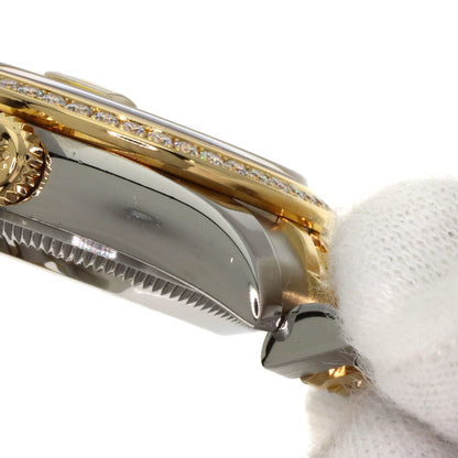 ROLEX Datejust 10P Bezel Diamond Gold Crystal Watches 179383G Stainless Steel/SSxK18YG Ladies