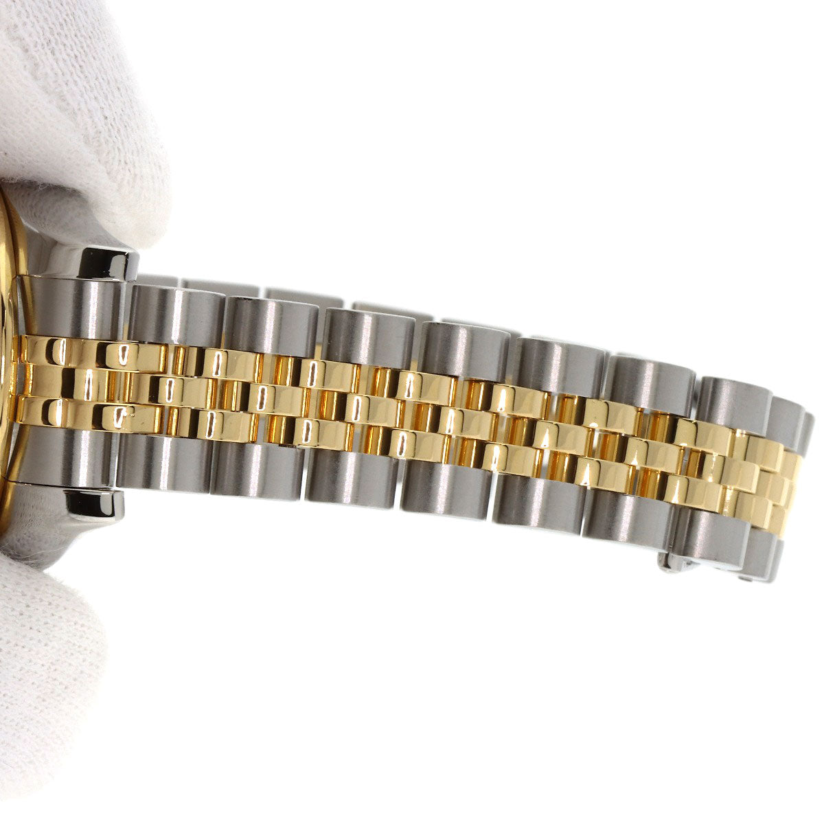 ROLEX Datejust 10P Bezel Diamond Gold Crystal Watches 179383G Stainless Steel/SSxK18YG Ladies
